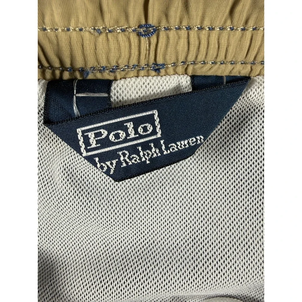 Vintage Polo Ralph Lauren Nylon Swimming Lined Trunks Shorts Navy Mens Size XL
